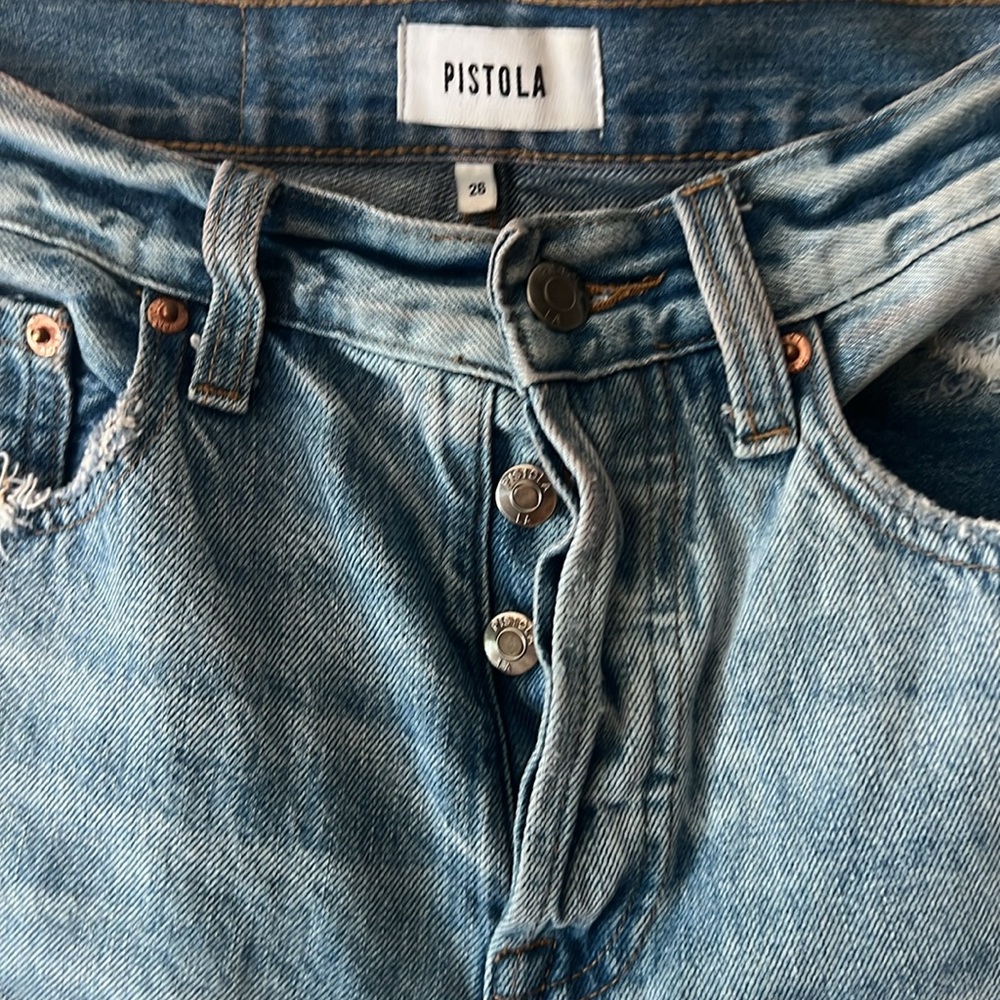 Pistola Denim Jeans Charlie High Rise Straight in Dolores Park